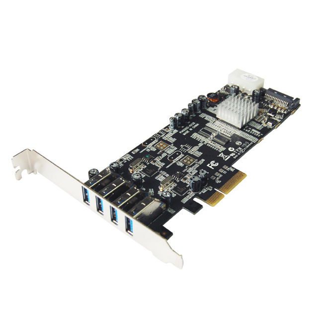 U-880 PCIe Dual Bus USB 3.0 4-Port Card