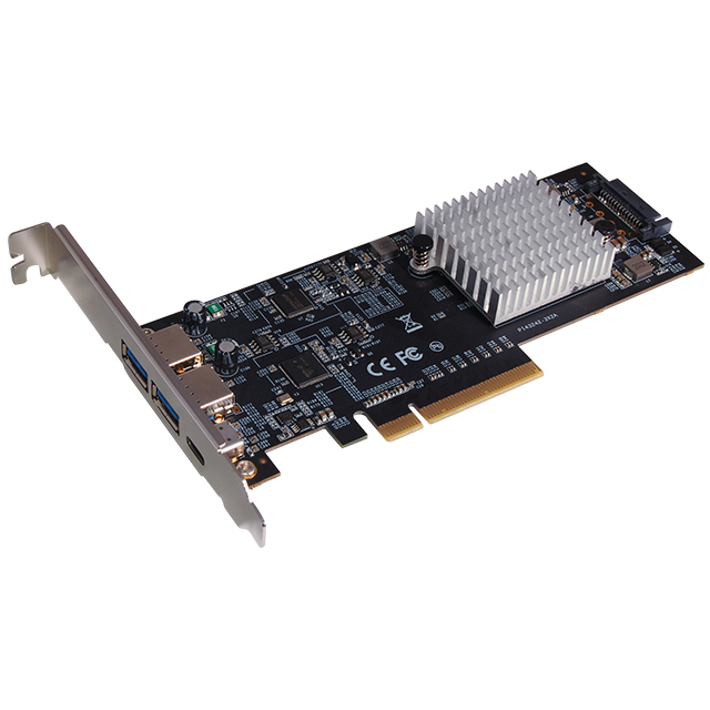 U-2380 PCIe USB3.2 Gen2x2 Host Adapter(1C+2A)