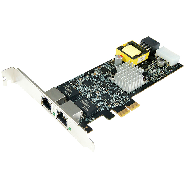 N-930 Intel PCIe 2-Port 2.5G 4-Speed Multi-Gigabit PoE Network Adapter