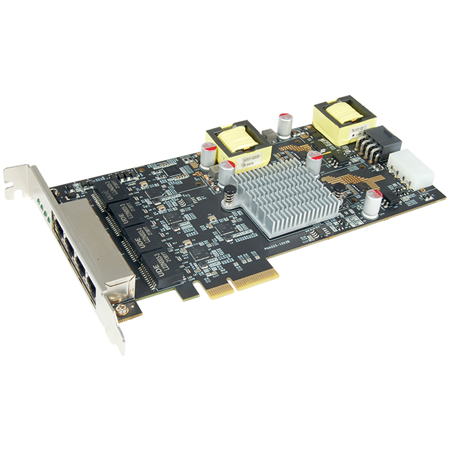 N-970 Intel PCIe 4-Port 2.5G 4-Speed Multi-Gigabit PoE Network Adapter